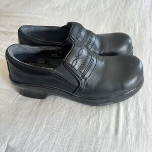 Ariat Womens Expert Safety Composite Toe Clogs Size 8B Black Leather Workwear
